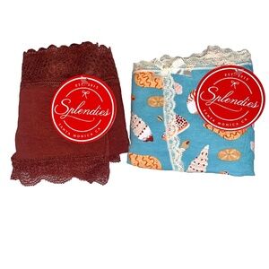 Splendies Bikini Panties Size 4X Beach Seashells Lot of 2 New Pairs of Underwear